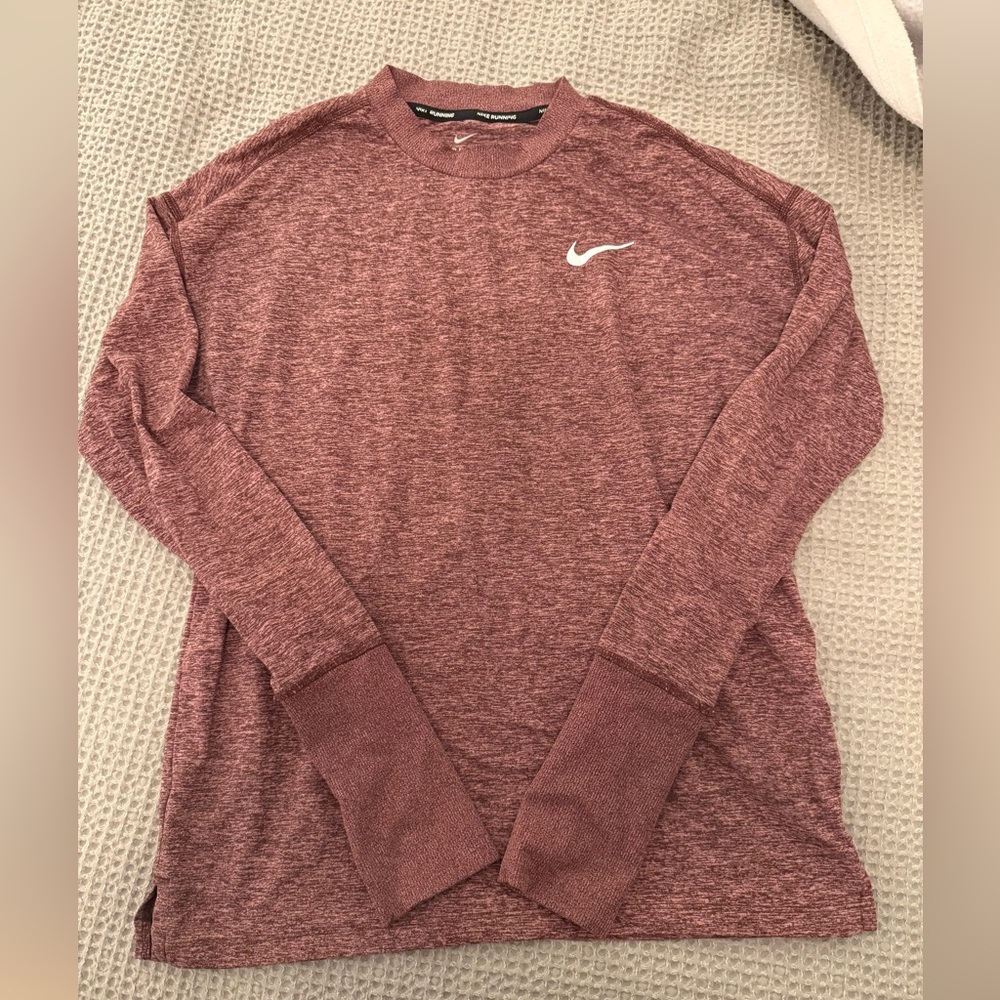 Nike women dri-fit long sleeve running shirt